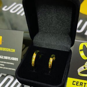 Par de alianças 3MM Tradicional Abaulada Ouro 18K