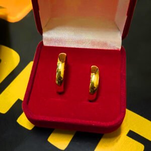 Par de alianças 4MM Tradicional Abaulada Pneuzinho Ouro 18K