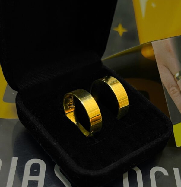 Par de alianças 6MM Modelo Reta lisa Ouro 18K - Image 3
