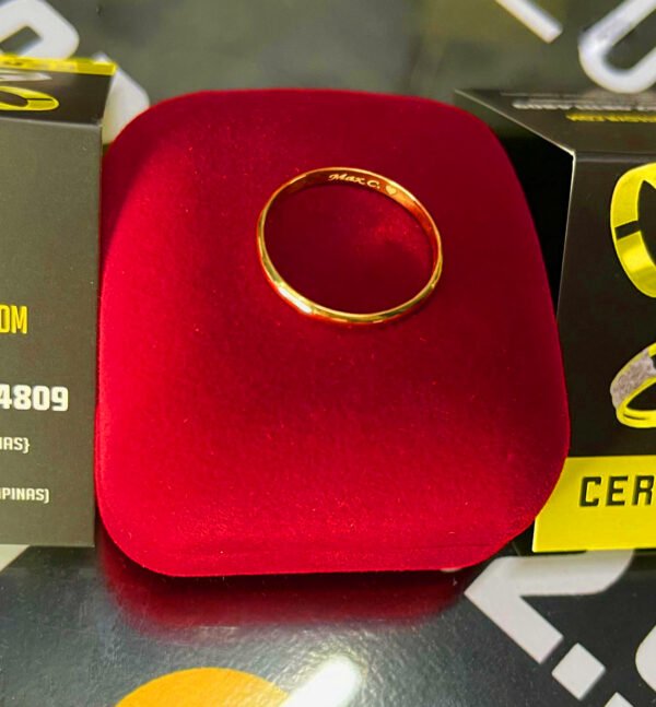 Par de alianças 2MM Tradicional Abaulada Ouro 18K - Image 2